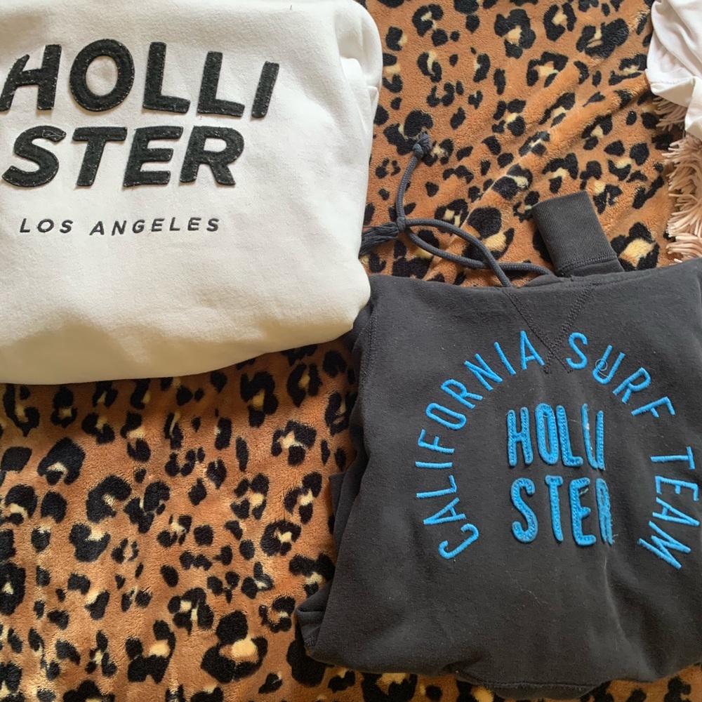 two hollister hoodies